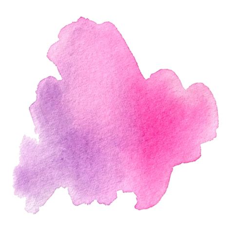 Tache D aquarelle Rose Isolée Sur Fond Blanc Texture Abstraite Peinte à