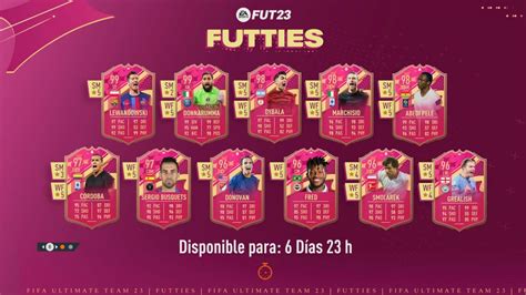 Fifa 23 Cartas Del Sexto Equipo Futties Con Lewandowski Dybala