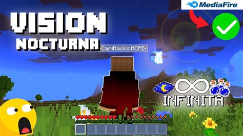 Como Tener Vision Nocturna Infinita En Minecraft Pe Y Bedrock Textura