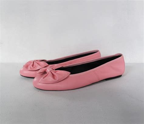 Sale Vintage Pink Sam And Libby Ballet Flats Bows 7 8