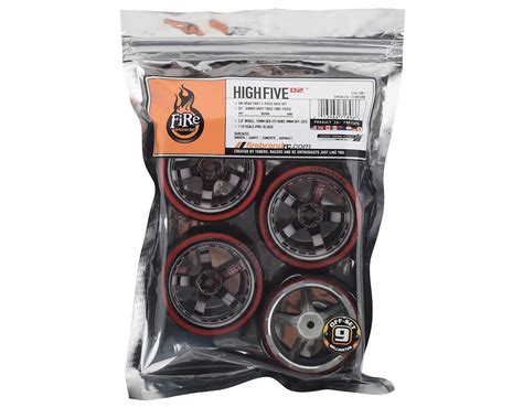 Firebrand Rc Highfive D Pre Mounted Slick Drift Tires Smoke