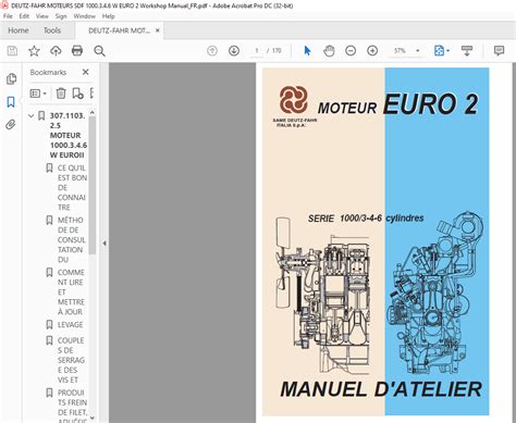 Deutz Fahr Moteurs Serie Cylindres Euro Manuel Datelier