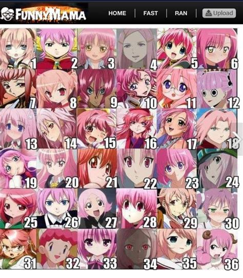 Pink Hair Characters Challenge | Anime Amino