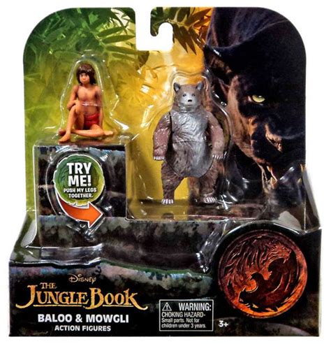 Disney The Jungle Book 2016 Movie Baloo Mowgli 3 Figure 2 Pack Just ...