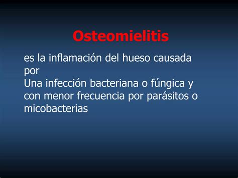 Osteomielitis Y Artritis Septica Ppt