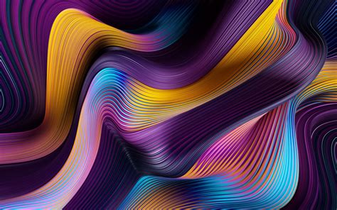 Wallpaper Abstract Wavy Lines 2560x1600 Userdz 1790881 Hd