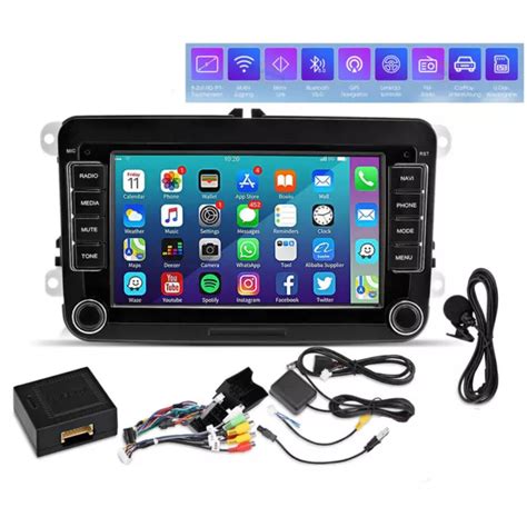 Autoradio Android Gps Navi Rds Din Pour Vw Golf Passat Touran