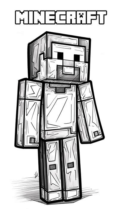 Coloriage Minecraft Steve Coloriages Imprimer Gratuitement Pour