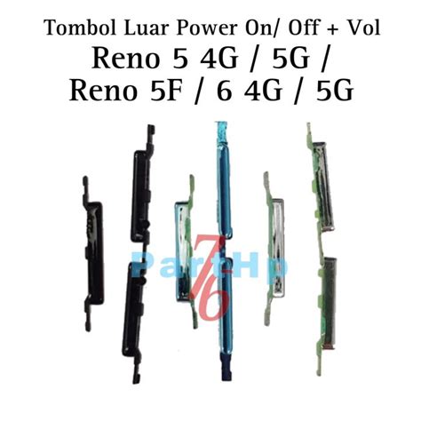 Tombol 1 Set Power On Off Volume Reno 5 4G 5G Reno 5F 6 4G 5G