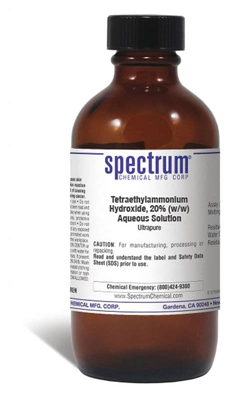 Spectrum Tetraethylammonium Hydroxide Aqueous Solution Ultrapure