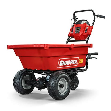 Snapper Sxdc82 Xd 82v Max 3 7 Cu Ft Cordless Self Propelled Utility Yard Cart