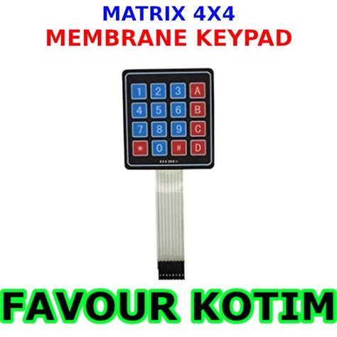 Jual Matrix Array Key X Membrane Membran Switch Keypad Fvkotim