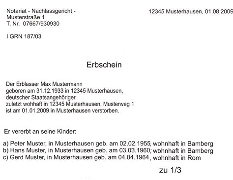 25 schön Bilder Erbschein Wann Erforderlich Der Erbschein 4 wann