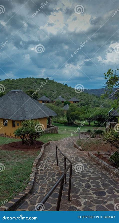 Landscape of the African Savannah Stock Image - Image of south, hotel ...