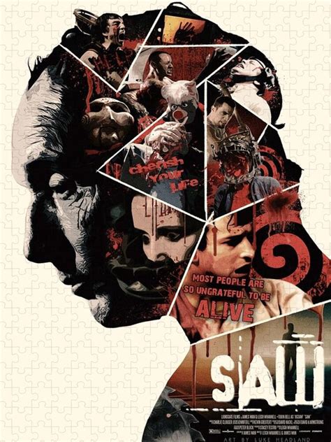 Saw Movie Poster Poster Jigsaw Puzzle by Joshua Williams - Pixels Puzzles