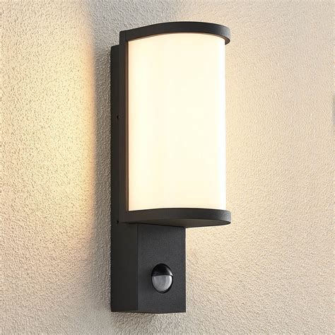 Lucande Jokum LED Outdoor Wall Lamp IP54 Sensor Lights Co Uk