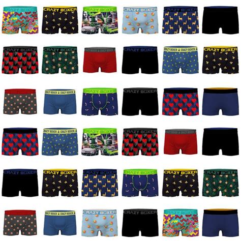 Crazy Boxer Pack Surprise Boxer Homme Liberté de Mouvement Caleçon