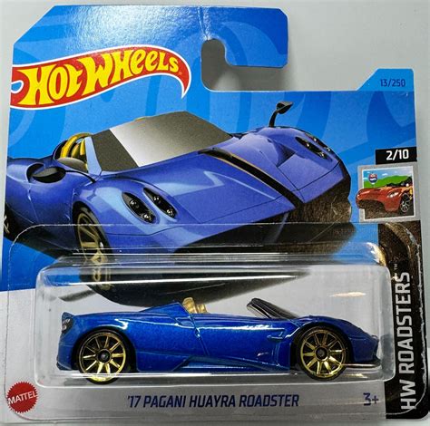 Hot Wheels Roadsters 17 Pagani Huayra Roadster Blue 2 10 1 64th Scale