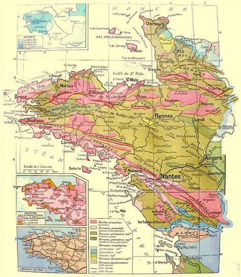 Le Massif Armoricain Voyage Carte Plan