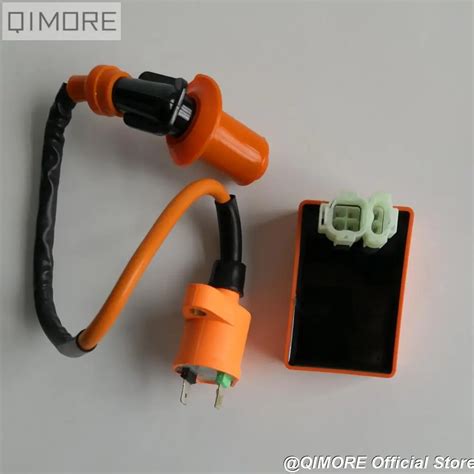 Performance Ignition Coil Racing Dc Fired Cdi In Orange For Scooter