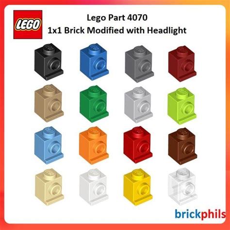 Lego Part X Brick Modified With Headlight Pcs Per Lot Lazada Ph