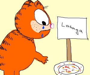 Crying Garfield - Drawception