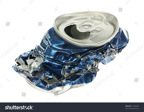 Crushed Soda Can. Stock Photo 72459607 : Shutterstock