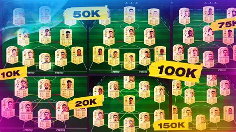 FIFA 22 ALL BEST STARTER TEAMS FIFA 22 50K 75K 100K 150K 200K