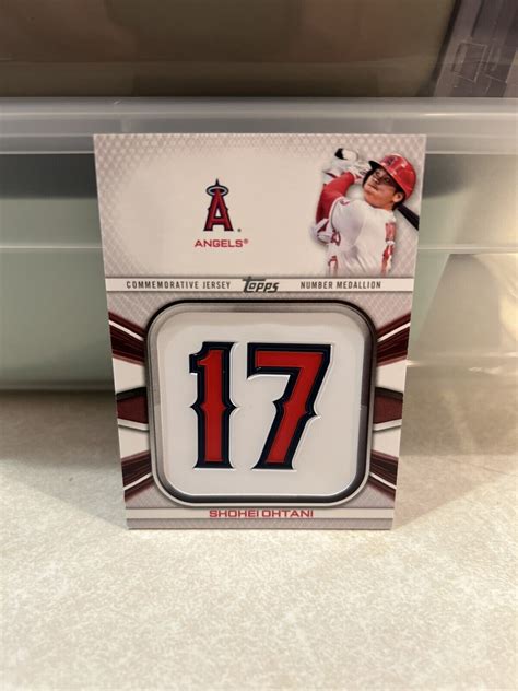 2022 Topps Series 1 Shohei Ohtani Jersey Number Medallion JNM SO