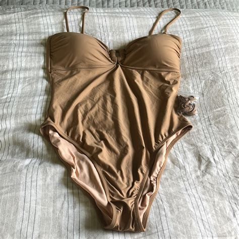 J Crew Swim Jcrew One Piece Nude Color Swimsuit Size 6 Poshmark