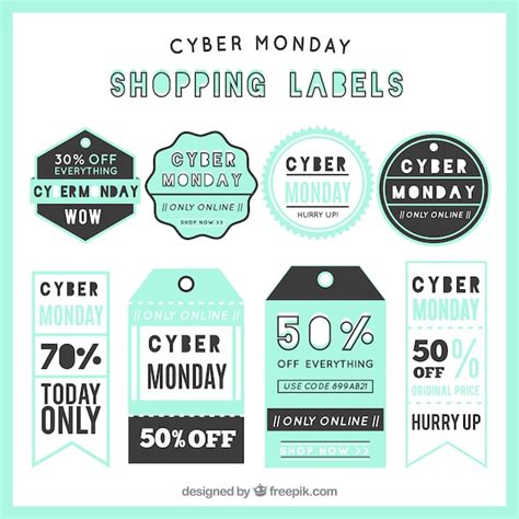 Colección de banners de cyber monday Vector Gratis