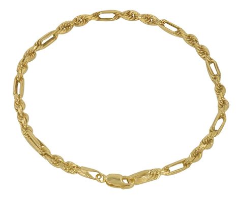 Pulsera Pulso Esclava Oro K Torzal Figaro Mm Cm Italy Env O Gratis