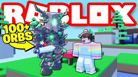 I ABSORBED 100 ELDER TREE ORBS I Became GIANT Roblox Bedwars YouTube