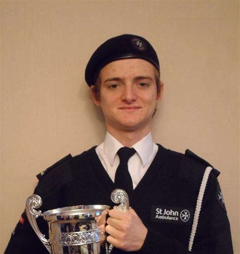 Proud Jamie White Is Selected As The St John Ambulance District Cadet