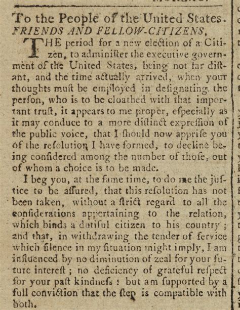 Washington George George Washingtons Farewell Address To The People Of The United States