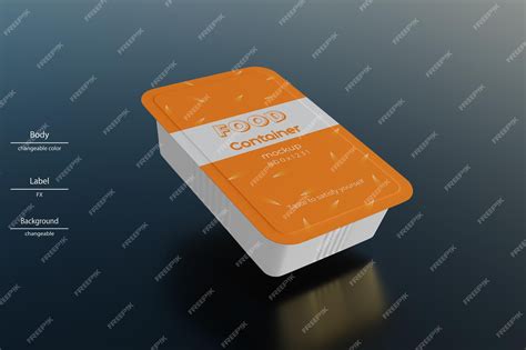 Premium Psd Food Container Mockup