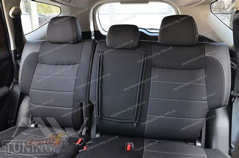 Чехлы на сидения Mitsubishi Pajero Sport 3 из экокожи и автоткани MW ...