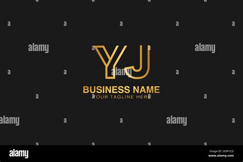 Yj Y J Initial Logo Initial Based Abstract Modern Minimal Creative Logo Vector Template Image