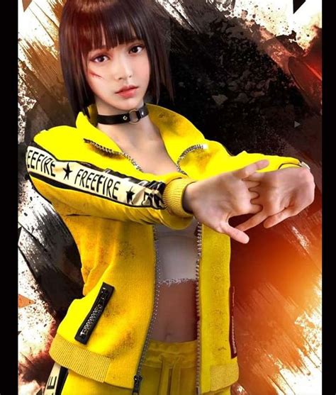 Garena Free Fire Kelly Jacket - Yellow Fleece Jacket | Kelly, Fire image, Free