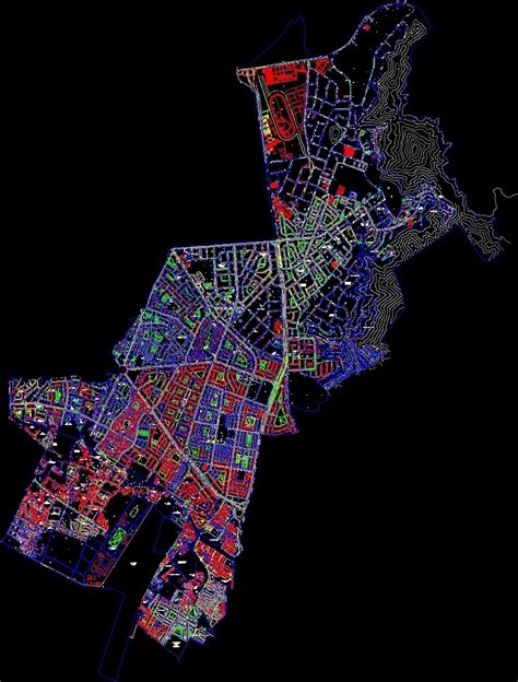 Plano Santiago De Surco Lima Peru DWG Block For AutoCAD Designs CAD