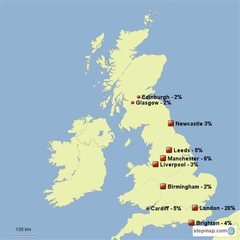 Stepmap Citysocialising Socials Geo Profile Landkarte Für Great Britain