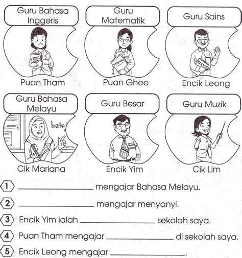 Lembaran Kerja Bahasa Melayu Prasekolah Lembaran Kerja Latihan Pra