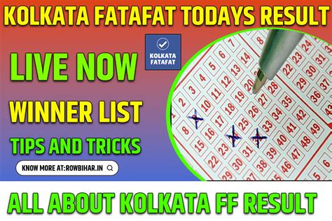 Kolkata FF FATAFAT Result Today LIVE Tips List Check