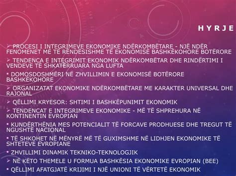 Integrime Ekonomike Evropiane Seminar Ppt