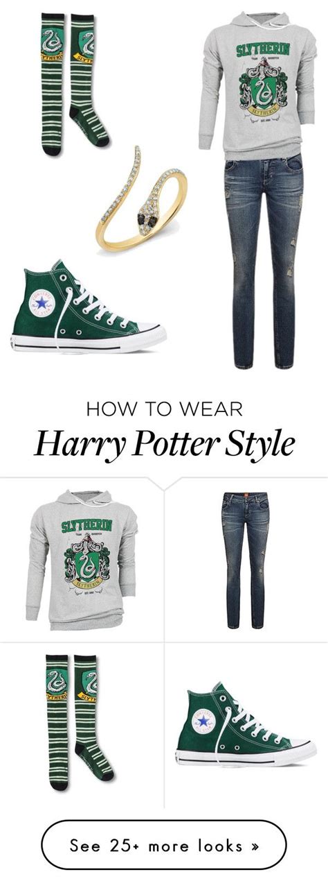 Slytherin Pride By Emterhud On Polyvore Featuring Converse