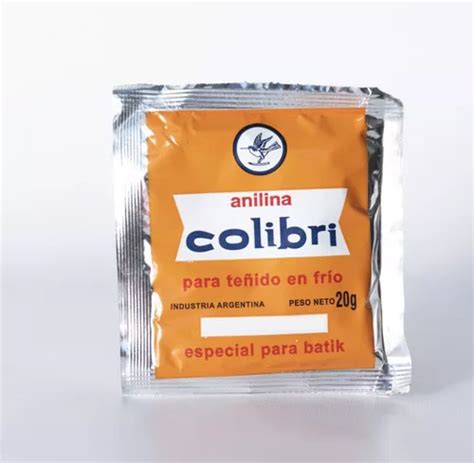 Colibri Anilina Para Teñido En Frio X 20 G Los Colores Color Celeste