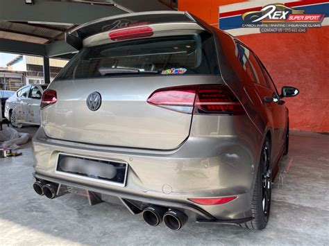 Ecs Tuning Gloss Black Rear Diffuser Vw Golf Mk R Atelier Yuwa Ciao Jp