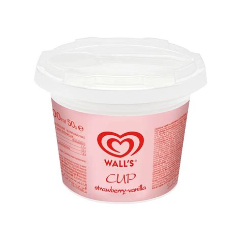 Walls Ice Cream Cup Strawberry Vanilla 100 ml Online at Best Price | Unilever Product | Lulu ...