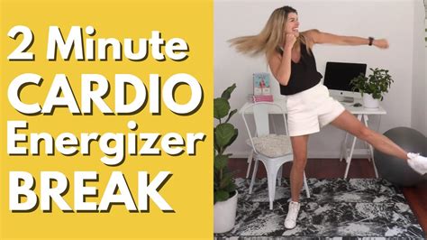 2 Minute Cardio Energizer Workout Break Youtube