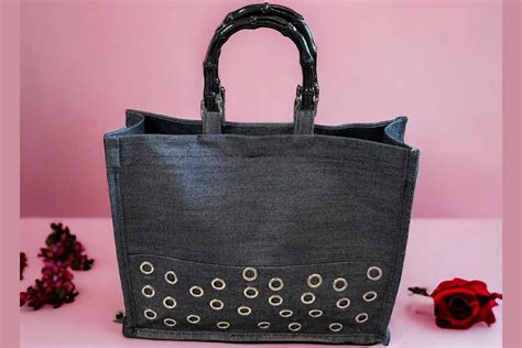 The Denim Tote Bag By Apinke Creations Is All You Need To Complete Your Look California Pretty